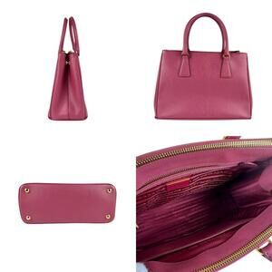 Prada Pink Leather Bag Galleria Shoulder